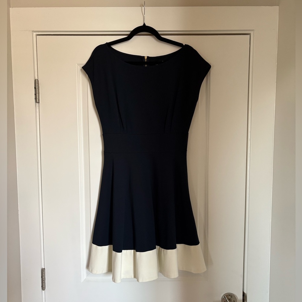 Kate Spade Navy and Cream Mini Dress